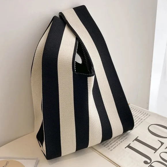 Striped Handbag - Picture 2 of 4